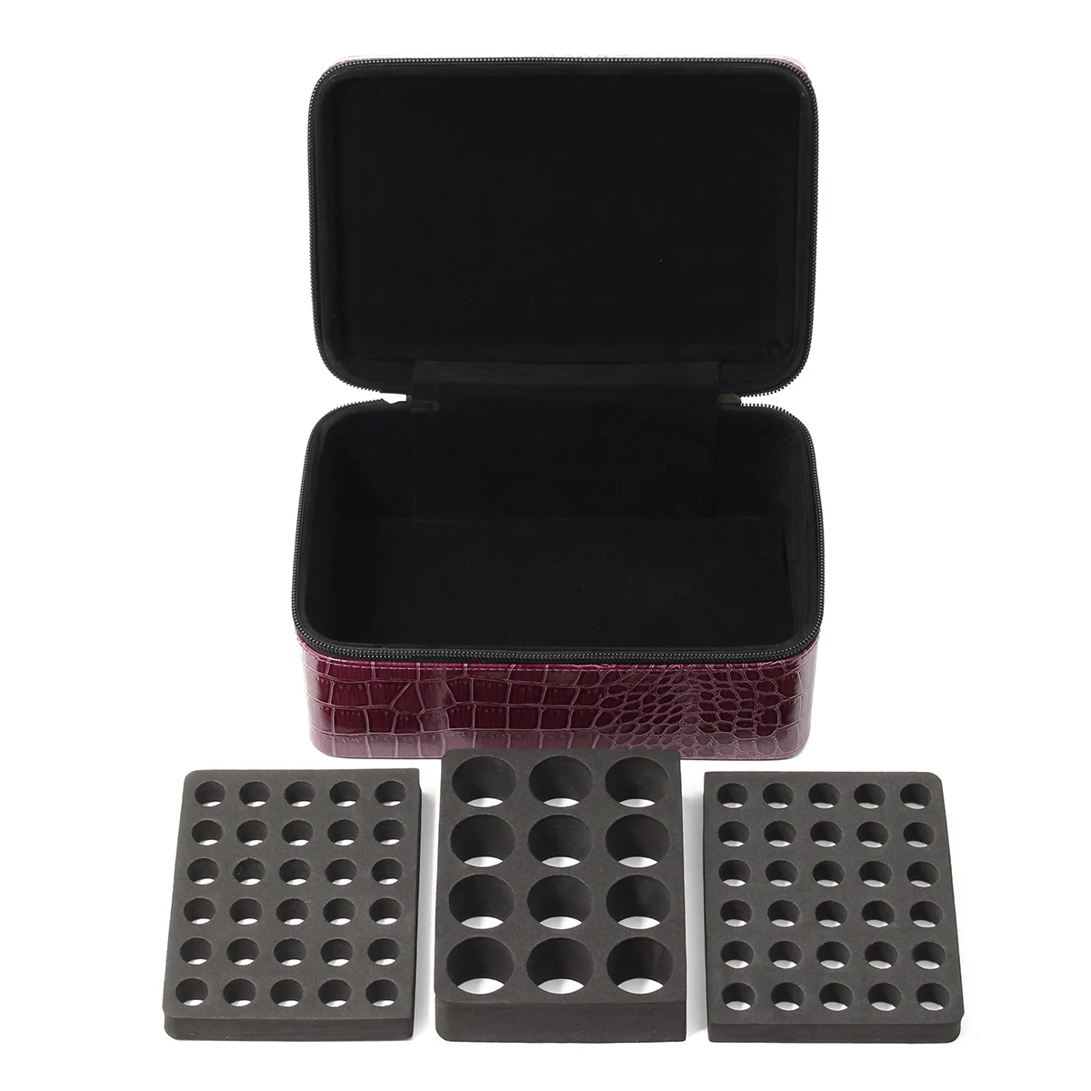 Purple PU 72 Grids Essential Oil Storage Case Bag Hard Shockproof Aromatherapy Organizer Box For 2/5/15ml Essential Oil Bottle
Purple PU 72 Grids Essential Oil Storage Case Bag Hard Shockproof Aromatherapy Organizer Box For 2/5/15ml Essential Oil Bottle