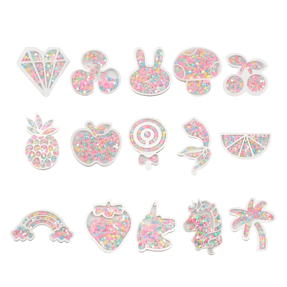New Cute Quicksand Fruit Transparent Plastic Resin with Colorful Sequins DIY Make Hair Clip Accessories Craft Handmade,5Yc6717
New Cute Quicksand Fruit Transparent Plastic Resin with Colorful Sequins DIY Make Hair Clip Accessories Craft Handmade,5Yc6717