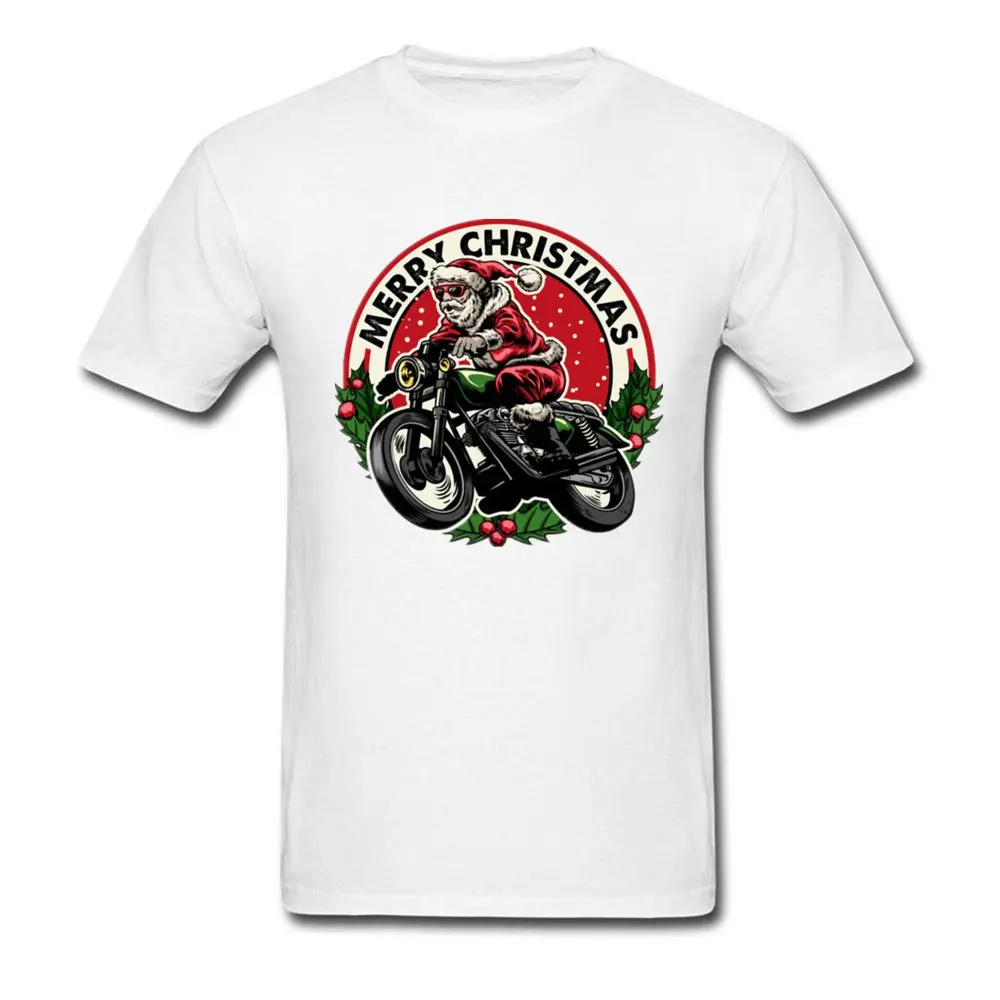 Santa Claus Motorcycle Rider_white -
