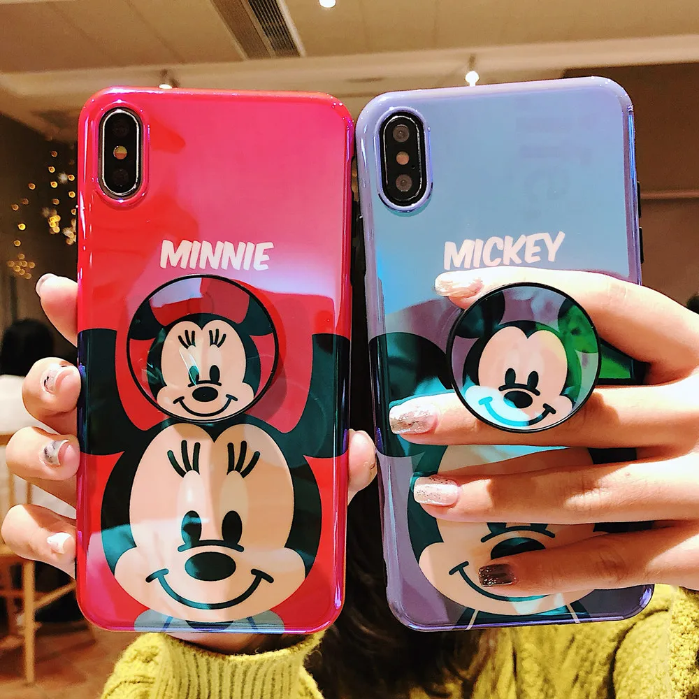 Cartoon Mirror Ring Phone Case For iPhone X XR XS MAX 8 7 6S Plus Cute Daisy Donald Duck Painted Couple Back Cover Coque Fundas
Cartoon Mirror Ring Phone Case For iPhone X XR XS MAX 8 7 6S Plus Cute Daisy Donald Duck Painted Couple Back Cover Coque Fundas