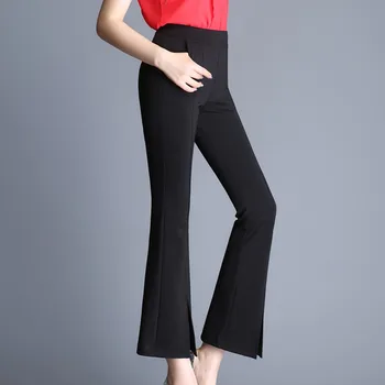 2018 Spring autumn new korean slim flared trouser slim waist nine female black trousers pants bell-bottom
2018 Spring autumn new korean slim flared trouser slim waist nine female black trousers pants bell-bottom