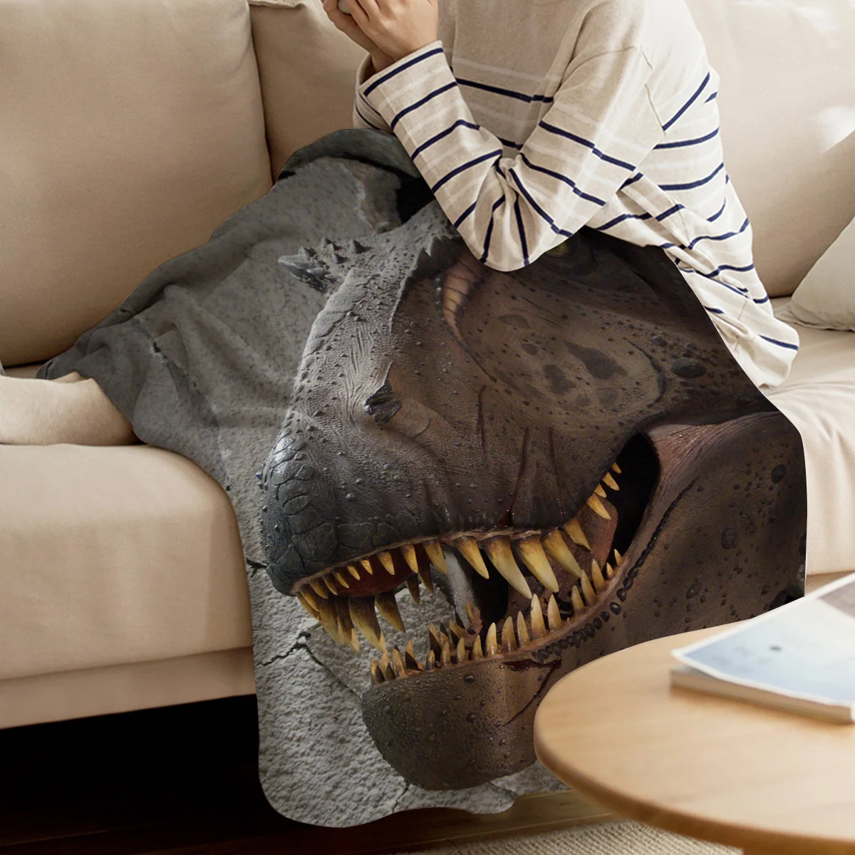 BIGHOUSES Throw Blanket Dinosaur Crack Tyrannosaurus Throw Blanket Soft Warm Microfiber Blanket 
BIGHOUSES Throw Blanket Dinosaur Crack Tyrannosaurus Throw Blanket Soft Warm Microfiber Blanket