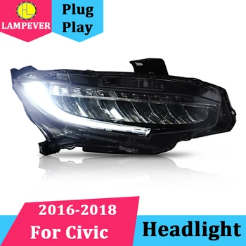 Car Head Lamp For Civic LED Headlight 2016 2017 2018 Full LED Head Light With Moving Turn Signal+Plug And Play+Waterproof 
Car Head Lamp For Civic LED Headlight 2016 2017 2018 Full LED Head Light With Moving Turn Signal+Plug And Play+Waterproof