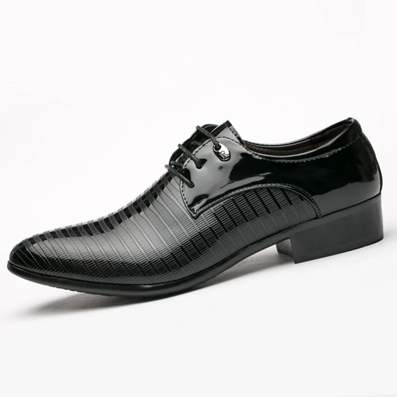 Fashion Men Lace-up Oxfords Dress Shoes Mens Pu Leather Business Office Wedding Flats Man Casual Party Driving Shoes 38-48
Fashion Men Lace-up Oxfords Dress Shoes Mens Pu Leather Business Office Wedding Flats Man Casual Party Driving Shoes 38-48