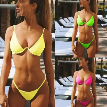 2019 Women Bikini Summer Swimwear Bathing Suit Solid Swimsuit Bandage Beachwear Brazilian
2019 Women Bikini Summer Swimwear Bathing Suit Solid Swimsuit Bandage Beachwear Brazilian