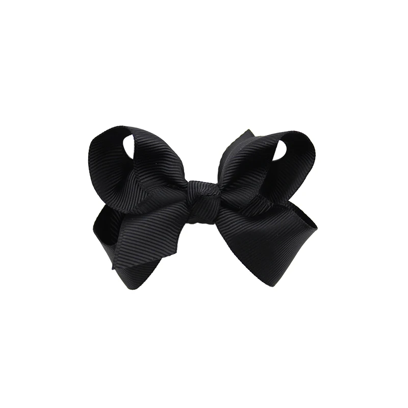Colourful Bow Clip Boutique Hair Bows For Girls Kids Children Girls Hair Clips Grosgrain Ribbon Bows (1)