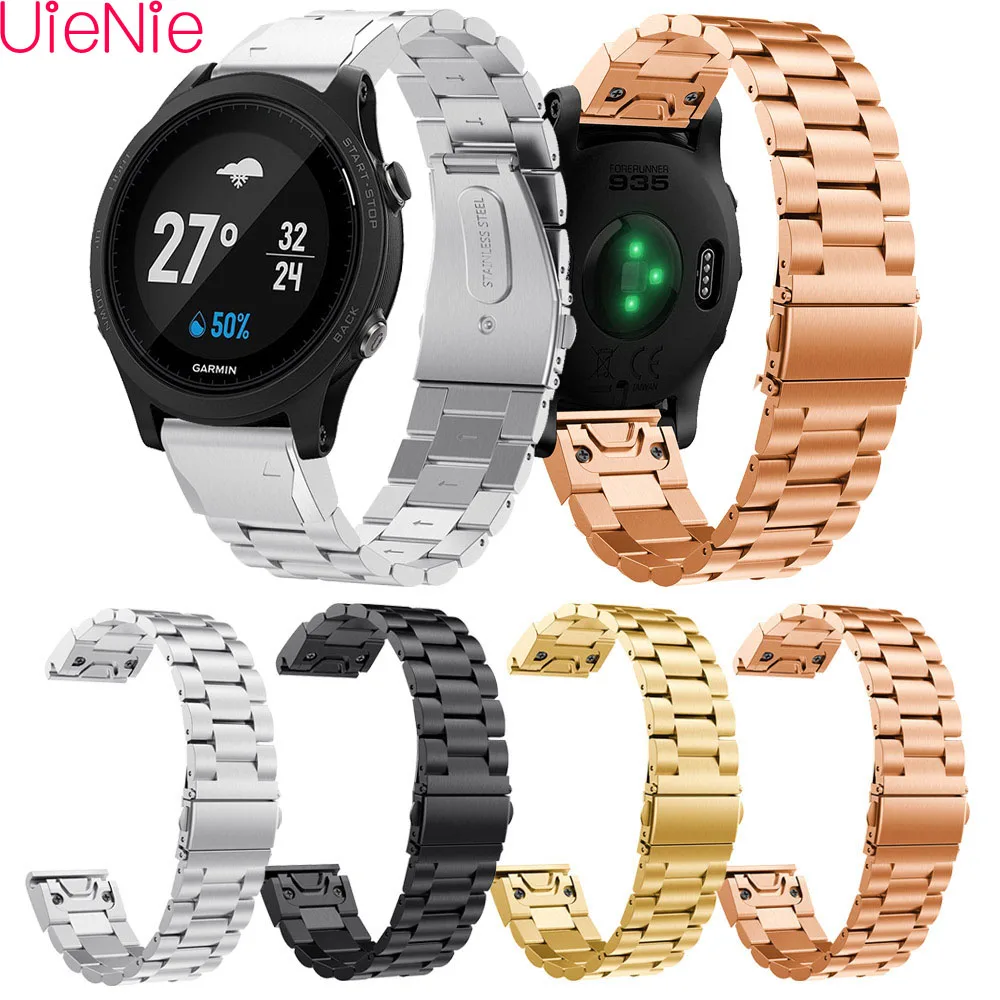 22mm Watch Band Quick release Metal Stainless Steel Bracelet Band For Garmin forerunner 935 Wristband Easy fit Watch Strap Belt
22mm Watch Band Quick release Metal Stainless Steel Bracelet Band For Garmin forerunner 935 Wristband Easy fit Watch Strap Belt