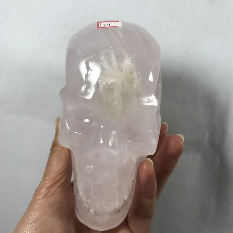 GM New Hand Carved 4.6'' 1.07kg Natural Pink Rose Quartz Crystal Unique Skull for Healing Home Decoration
GM New Hand Carved 4.6'' 1.07kg Natural Pink Rose Quartz Crystal Unique Skull for Healing Home Decoration
