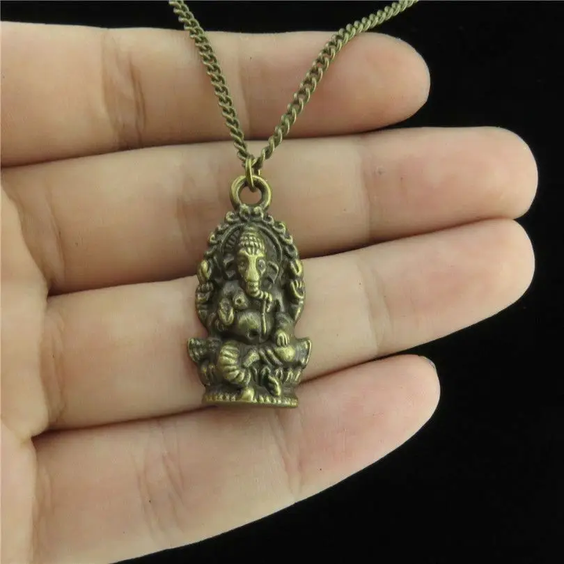 GLOWCAT Q12A35 Bronze Alloy Women Girls Jewelry Ganesha Ganesh Faith Pendant Short Chain Collar Necklace 18"
GLOWCAT Q12A35 Bronze Alloy Women Girls Jewelry Ganesha Ganesh Faith Pendant Short Chain Collar Necklace 18"