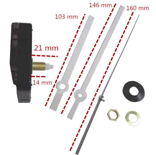 1 set DIY Kit Mechanism For Clock Parts Wall Clock Quartz Hand Quartz Clock Movement Home Decoration 21 mm Shaft
1 set DIY Kit Mechanism For Clock Parts Wall Clock Quartz Hand Quartz Clock Movement Home Decoration 21 mm Shaft