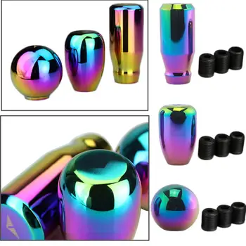 Rainbow Color Gear Shift Knob for AT MT Shifter Lever 3 Aadapters switching adapters Cool Funny Automobile Accessories
Rainbow Color Gear Shift Knob for AT MT Shifter Lever 3 Aadapters switching adapters Cool Funny Automobile Accessories