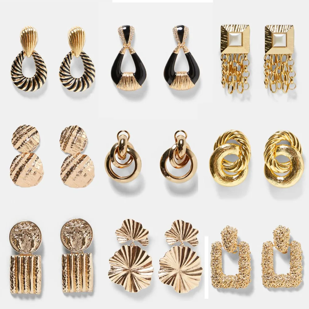 AOTEMAN 2019 Vintage ZA Metal Multicolored Drop Dangle Earrings For Women Geometric Party Christmas Gifts Bohemian Bijoux
AOTEMAN 2019 Vintage ZA Metal Multicolored Drop Dangle Earrings For Women Geometric Party Christmas Gifts Bohemian Bijoux