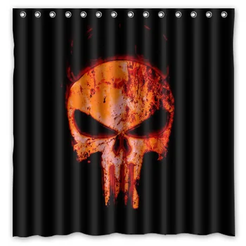 72"x72" Waterproof Shower Curtain Bathroom Curtain Punisher Skull Eco-Friendly Bath Curtains Welcome Custom
72"x72" Waterproof Shower Curtain Bathroom Curtain Punisher Skull Eco-Friendly Bath Curtains Welcome Custom