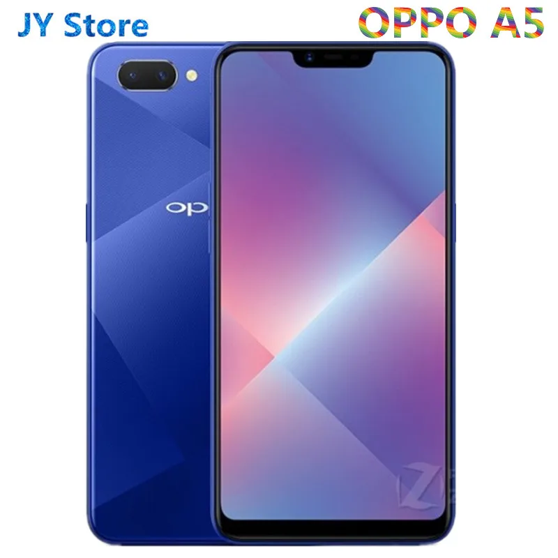 

Original Oppo A5 4G LTE Mobile Phone Snapdragon 450 Octa Core Android 8.1 6.2" IPS 1520x720 6GB RAM 64GB ROM 13.0MP OTG