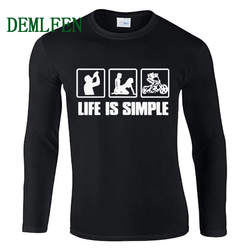 Spring Autumn Long Sleeve Men T Shirts Life Is Simple Wine Boobs Biker T-shirts Men's Funny Print T Shirt Casual Tees Streetwear
Spring Autumn Long Sleeve Men T Shirts Life Is Simple Wine Boobs Biker T-shirts Men's Funny Print T Shirt Casual Tees Streetwear