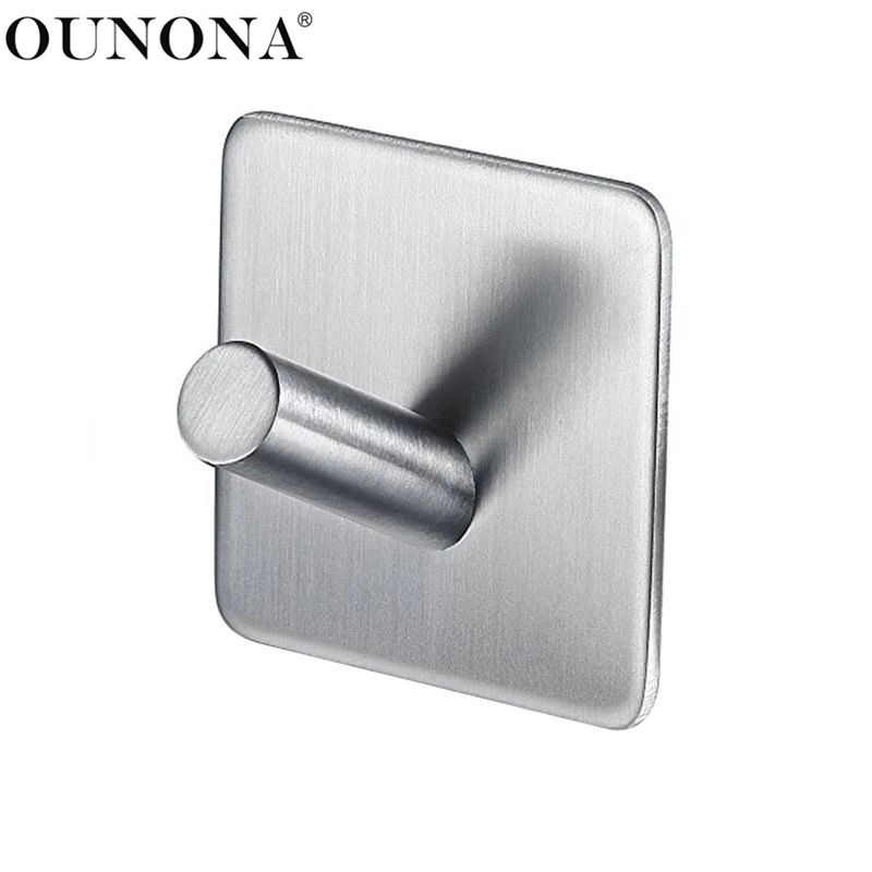 OUNONA Stainless Steel Hooks Hanger Self Adhesive Robe Towel Hook for Bathroom Living Room Kitchen Wall Mounted
OUNONA Stainless Steel Hooks Hanger Self Adhesive Robe Towel Hook for Bathroom Living Room Kitchen Wall Mounted