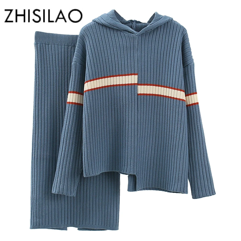 Knitted Sweater Tracksuit Women Sweaters And Pullovers + Long Knit Skirts 2 Piece Set Winter Tops Mujer Cashmere Suit 2019
Knitted Sweater Tracksuit Women Sweaters And Pullovers + Long Knit Skirts 2 Piece Set Winter Tops Mujer Cashmere Suit 2019