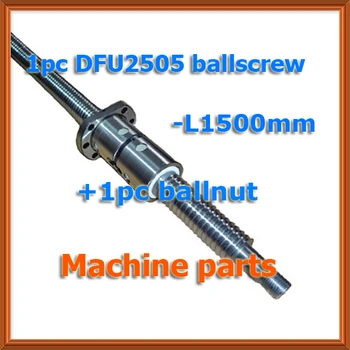25mm linear rolled 2505 lead ballscrew ball nut set 1pc DFU2505 ball screw L 1500mm rail + 1pc double ball nut for DIY CNC
25mm linear rolled 2505 lead ballscrew ball nut set 1pc DFU2505 ball screw L 1500mm rail + 1pc double ball nut for DIY CNC