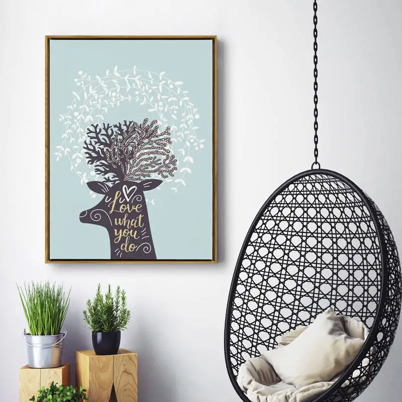 HAOCHU-Nordic-Minimalism-Art-Picture-Polar-Bear-Cute-Animal-Print-for-Kids-Room-Home-Wall-Decoration (3)