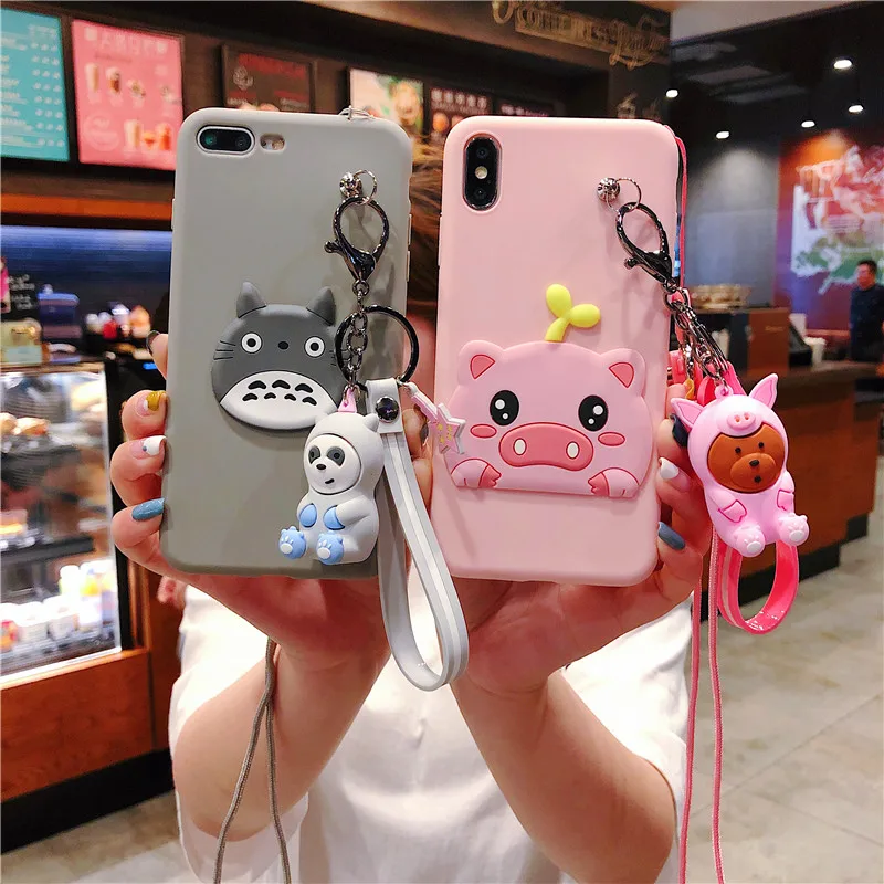 Cute Cartoon Pig Phone Case For iphone X XS Max XR Case For iphone 6 6s 7 8 plus Cover Funny Doll Hang Rope TPU Soft Cases Capa
Cute Cartoon Pig Phone Case For iphone X XS Max XR Case For iphone 6 6s 7 8 plus Cover Funny Doll Hang Rope TPU Soft Cases Capa