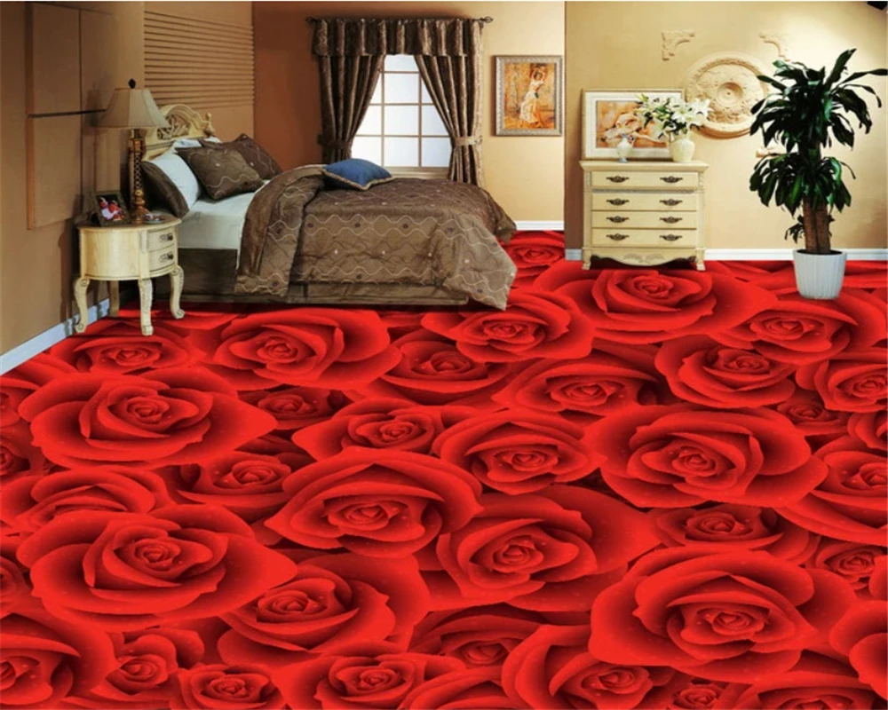 beibehang Custom HD Rose Living Room Bedroom 3D Floor Tile Painting Waterproof Wallpaper PVC self adhesive wallpaper garten
beibehang Custom HD Rose Living Room Bedroom 3D Floor Tile Painting Waterproof Wallpaper PVC self adhesive wallpaper garten
