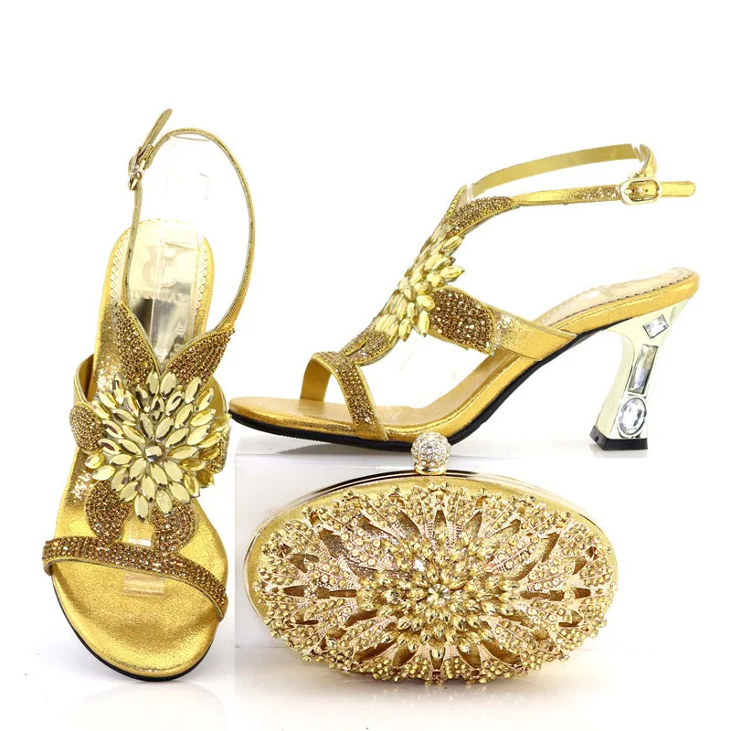 Rhinestone Wedding Shoe Gold Italian Shoe Bag Set African Matching Shoesand Bag Italian In Women Italian Shoes and Bag for Women
Rhinestone Wedding Shoe Gold Italian Shoe Bag Set African Matching Shoesand Bag Italian In Women Italian Shoes and Bag for Women