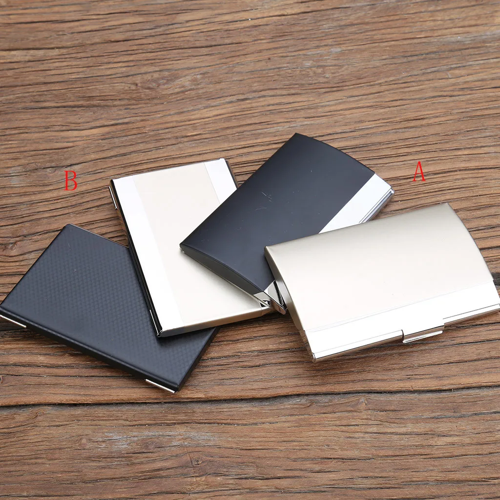 Creative Holder Metal Leather Box Cover ID Credit Business Simple Card Holder metal Stainless Steel Multi Card Case Curved 50
Creative Holder Metal Leather Box Cover ID Credit Business Simple Card Holder metal Stainless Steel Multi Card Case Curved 50