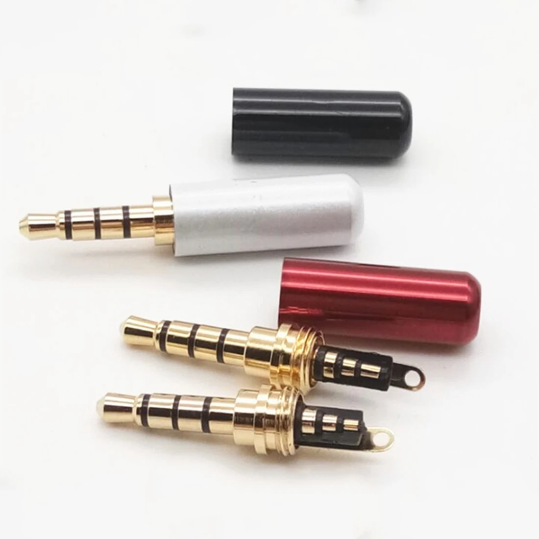 centechia Good Sale 3.5 mm 1/8'' stereo jack plug 4 poles dual channel DIY Connector RCA plugs for headphone earphone Soldering
centechia Good Sale 3.5 mm 1/8'' stereo jack plug 4 poles dual channel DIY Connector RCA plugs for headphone earphone Soldering