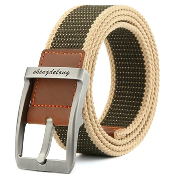 Fashionable The new color men belts Plain stiped khaki canvas belt Army Tactical High Quality Mens Military Waist Canvas Belts
Fashionable The new color men belts Plain stiped khaki canvas belt Army Tactical High Quality Mens Military Waist Canvas Belts
