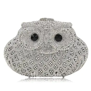 Owl Luxury Diamond Women Bags Ladies High-grade Full Crystal Animal Evening Cultch Hand Bag For Wedding Party borse da donna
Owl Luxury Diamond Women Bags Ladies High-grade Full Crystal Animal Evening Cultch Hand Bag For Wedding Party borse da donna