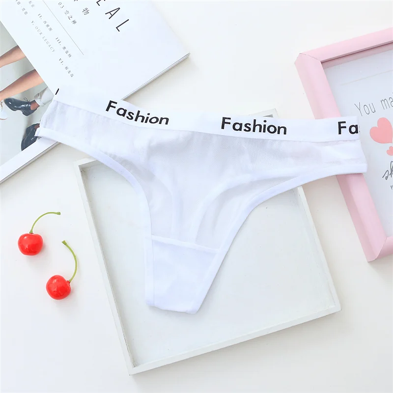Sexy Ladies Cotton Seamless Panties Women Underwear Lingerie G Thongs String Fashion Low Rise Transparent Briefs 29 (4)