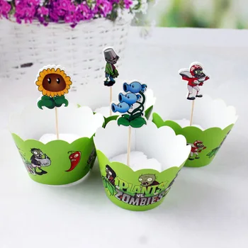 Plants vs. Zombies Party Cake Decor For Baby Shower Kids Birthday Party Decoration Supplies 12pcs Cupcake Wrapper 12pcs Topper
Plants vs. Zombies Party Cake Decor For Baby Shower Kids Birthday Party Decoration Supplies 12pcs Cupcake Wrapper 12pcs Topper