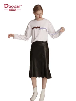 Deodar European and American Trend Street Color Letter Printing Long Ribbon Stitching Round Neck Long-Sleeved Shirt
Deodar European and American Trend Street Color Letter Printing Long Ribbon Stitching Round Neck Long-Sleeved Shirt