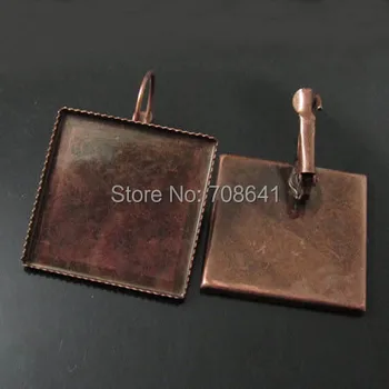 Blank Clip Hook Earrings Bases Settings with Square Bezel Cabochon French Ear Wires Findings Settings Antique Copper tone Plated
Blank Clip Hook Earrings Bases Settings with Square Bezel Cabochon French Ear Wires Findings Settings Antique Copper tone Plated
