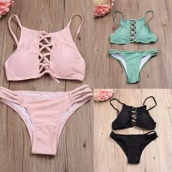 2019 Women Summer Swimwear Bikini Set Bandaged Push-up Padded Bra Bathing Suit Swimsuit Beachwear
2019 Women Summer Swimwear Bikini Set Bandaged Push-up Padded Bra Bathing Suit Swimsuit Beachwear