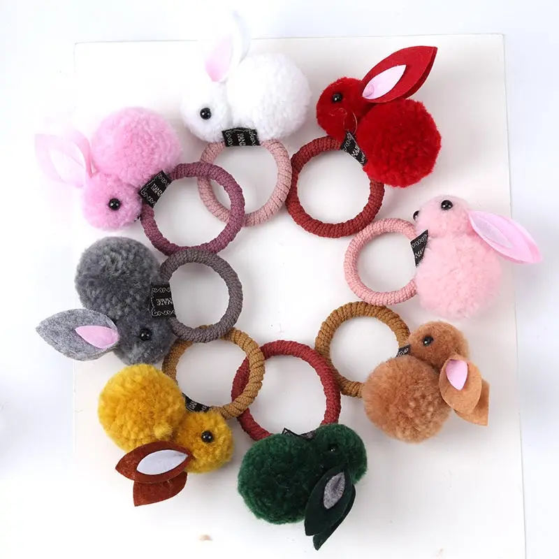 Cute Hair Ball Rabbit Ears Girls Elastic Rubber Band Korean Version of The Headdress Girl Hair Rope Children Hair Accessories
Cute Hair Ball Rabbit Ears Girls Elastic Rubber Band Korean Version of The Headdress Girl Hair Rope Children Hair Accessories