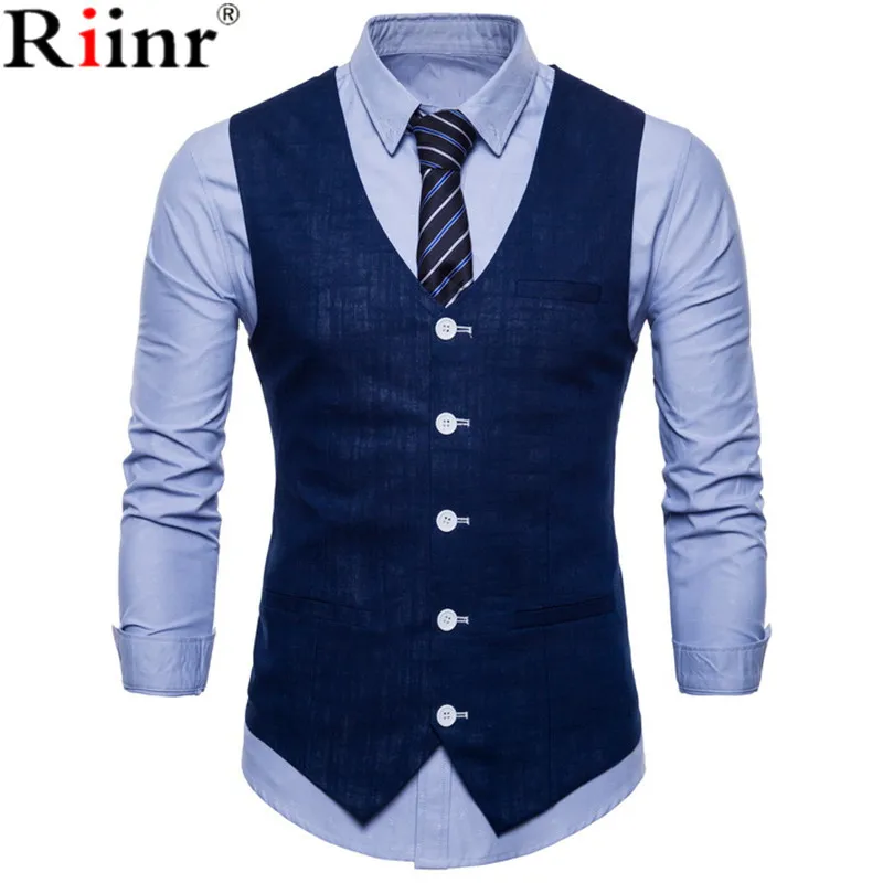 Riinr стильный мужской осенний приталенный высококачественный деловой костюм