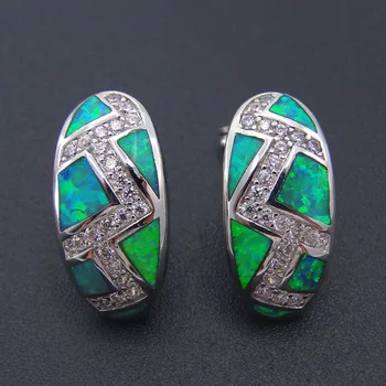 New arrival Fashion Dangle earring with Green fire opal Women earring Silver plated jewlery Drop earring for women Party earring
New arrival Fashion Dangle earring with Green fire opal Women earring Silver plated jewlery Drop earring for women Party earring