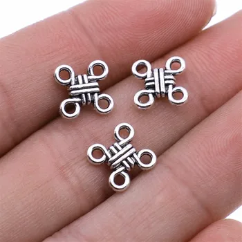WYSIWYG 20pcs Charms Connector Antique Silver Color Chinese Knot Connector DIY Jewelry Making Accessories 12mm
WYSIWYG 20pcs Charms Connector Antique Silver Color Chinese Knot Connector DIY Jewelry Making Accessories 12mm