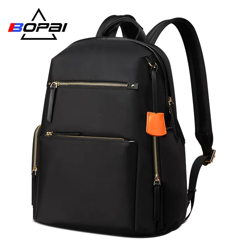BOPAI Office Lady's Backpack Water Repellent Nylon Backpack Women Back Pack 2019 Girls Backpacks for High School Black plecak 
BOPAI Office Lady's Backpack Water Repellent Nylon Backpack Women Back Pack 2019 Girls Backpacks for High School Black plecak