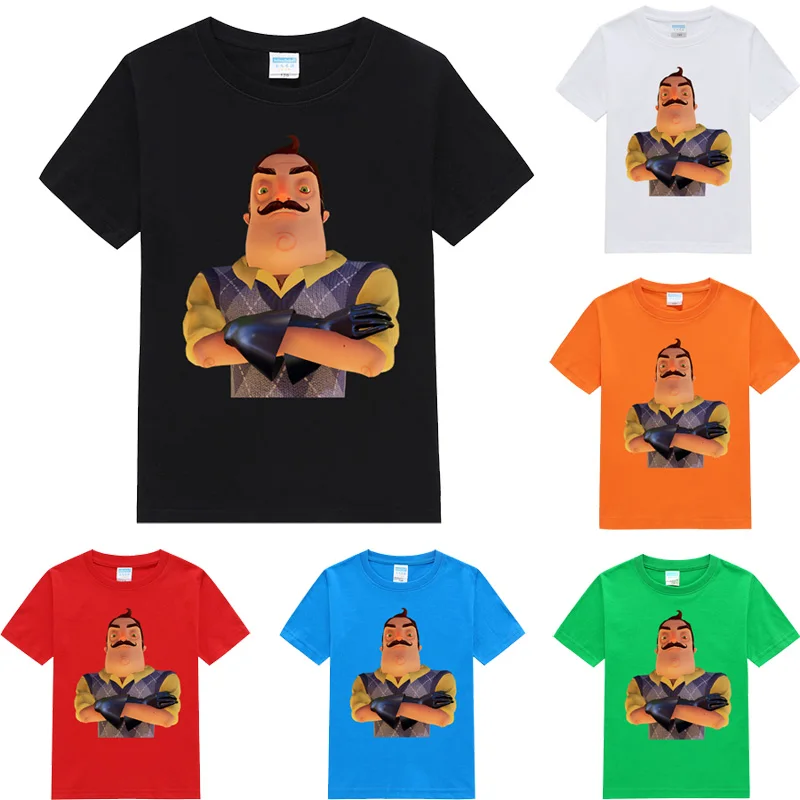 6 Colors Hello Neighbor Printed Boys And Girls Cotton T-shirt Children Fashion Summer Tees Short Sleeve Tops For Kids
6 Colors Hello Neighbor Printed Boys And Girls Cotton T-shirt Children Fashion Summer Tees Short Sleeve Tops For Kids