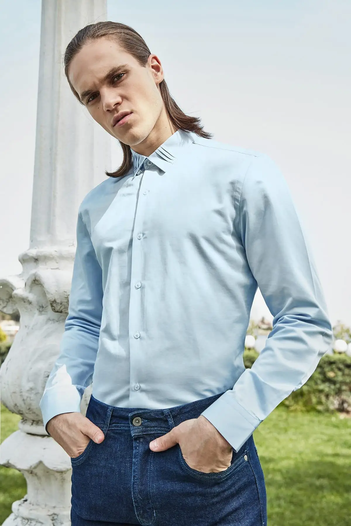 Trendyol Blue Male Pattern Collar Detaylı Hidden button Smart Slim Fit Prom Groom Shirts TMNSS19FO0094
Trendyol Blue Male Pattern Collar Detaylı Hidden button Smart Slim Fit Prom Groom Shirts TMNSS19FO0094