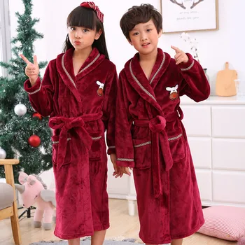 Girls Boys Laced Fashion Night Gown Warm Flannel Long-sleeved Robe Red Cartoon Pattern Child Siamese Pajamas
Girls Boys Laced Fashion Night Gown Warm Flannel Long-sleeved Robe Red Cartoon Pattern Child Siamese Pajamas