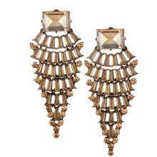 ZHINI Women Earrings Handmade Fashion Spike Long Earrings Simple Geometric Exaggeration Gold Ear Ring Lady Temperament Earrings 
ZHINI Women Earrings Handmade Fashion Spike Long Earrings Simple Geometric Exaggeration Gold Ear Ring Lady Temperament Earrings