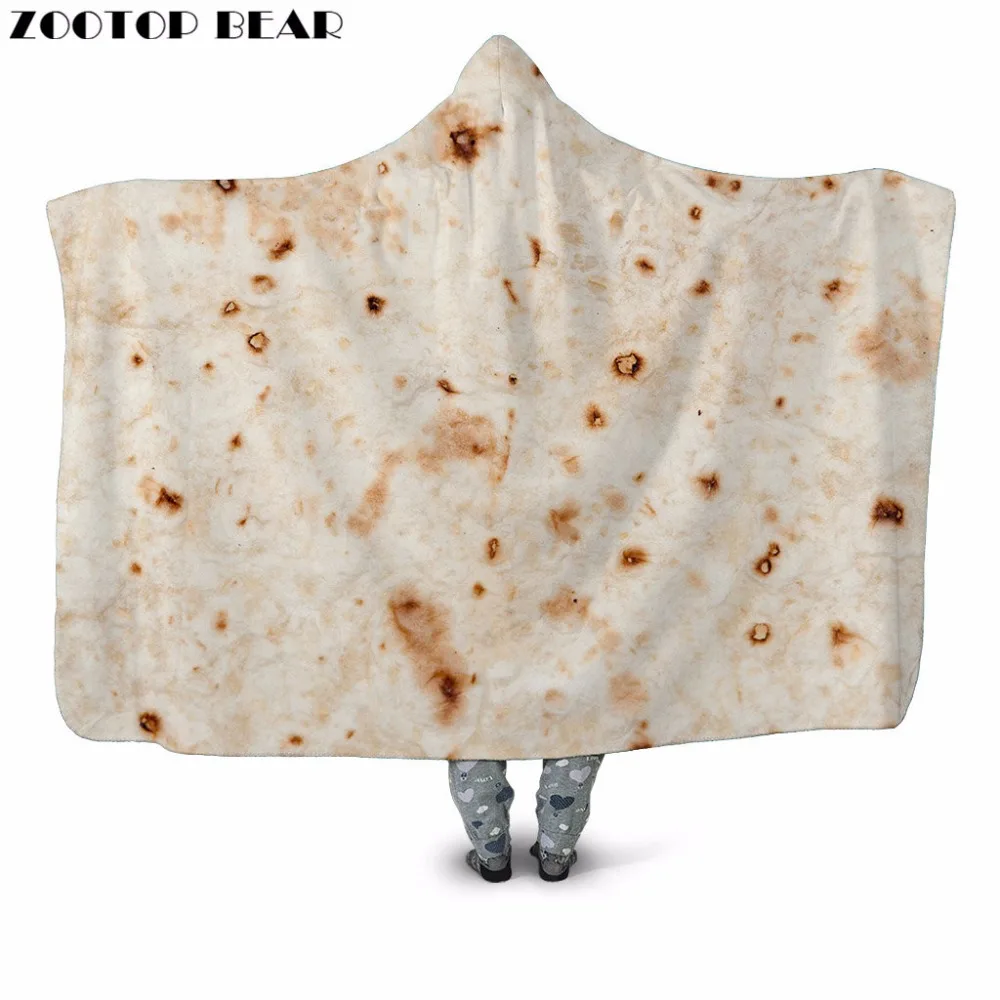 Food Tortill 3D Printed Plush Hooded Blanket for Adult Youth Child Warm Wearable Fleece Throw Sofa Blanket Home Office Washable
Food Tortill 3D Printed Plush Hooded Blanket for Adult Youth Child Warm Wearable Fleece Throw Sofa Blanket Home Office Washable