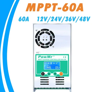 MPPT 60A Solar Charge and Discharge Controller 12V 24V 36V 48V Auto for Max 190VDC PV Input Vented Sealed Gel Nicd Li PowMr
MPPT 60A Solar Charge and Discharge Controller 12V 24V 36V 48V Auto for Max 190VDC PV Input Vented Sealed Gel Nicd Li PowMr
