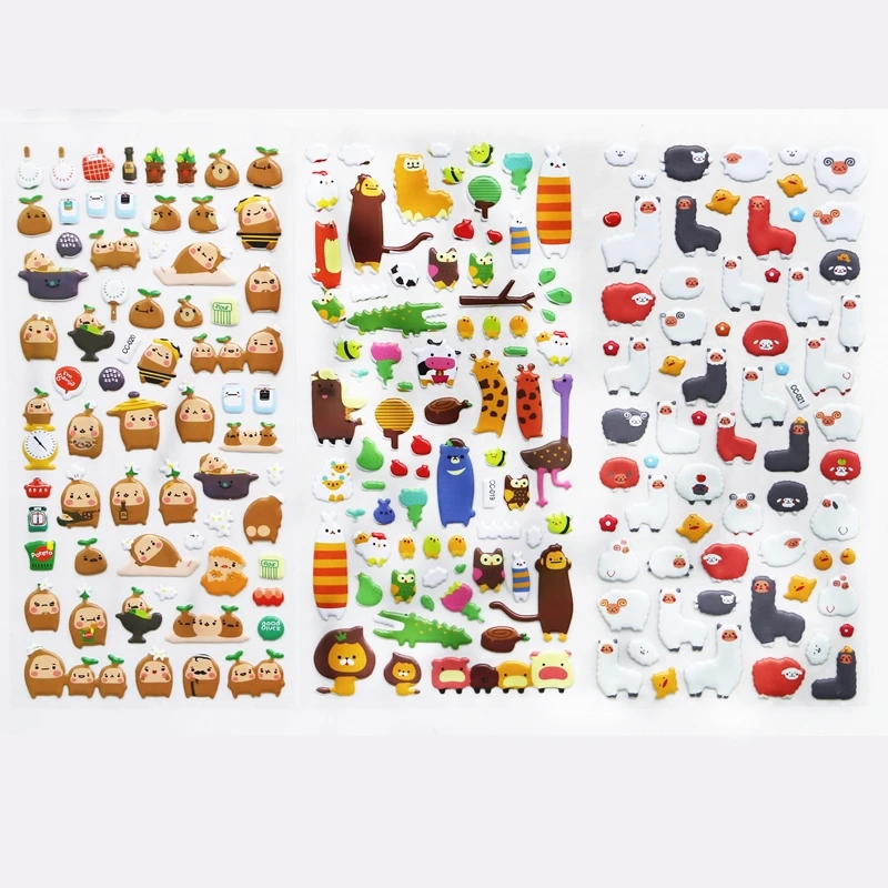 3 Sheets Cute zoo Cartoon animals Stickers Kids Toys 3D DIY Kawaii Diary Decoration Scrapbooking kindergarten gift Stationery
3 Sheets Cute zoo Cartoon animals Stickers Kids Toys 3D DIY Kawaii Diary Decoration Scrapbooking kindergarten gift Stationery