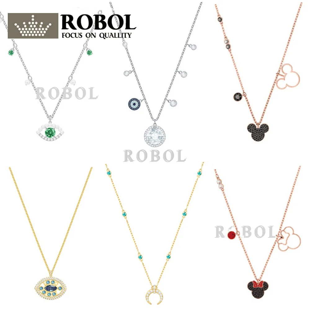 ROBOL High Quality Swa Original Necklaces Pendants Jewelry Making For Women Wholesale Brand 1:1 Production Gifts For Women
ROBOL High Quality Swa Original Necklaces Pendants Jewelry Making For Women Wholesale Brand 1:1 Production Gifts For Women
