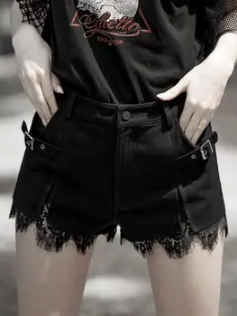 Punk Rave Women's Punk Lace Frilled Denim Hot Shorts PK313ND Asia Size (S-L)
Punk Rave Women's Punk Lace Frilled Denim Hot Shorts PK313ND Asia Size (S-L)