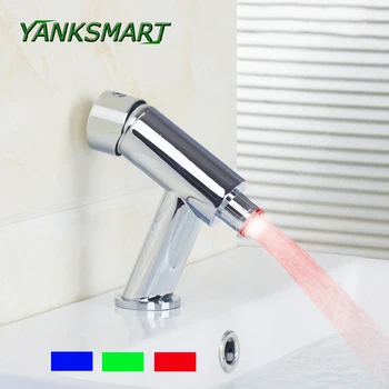 YANKSMART RU Stock Bathroom Basin Faucet LED Faucets Deck Mounted Mixer Tap Hot & Cold Water Mixer Taps
YANKSMART RU Stock Bathroom Basin Faucet LED Faucets Deck Mounted Mixer Tap Hot & Cold Water Mixer Taps